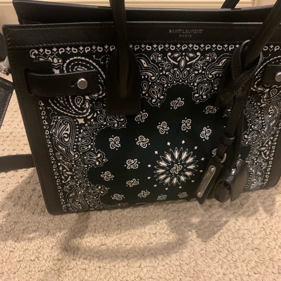 YSL Saint Laurent Bandana Baby Sac de Jour NEW - Picture 10 of 14